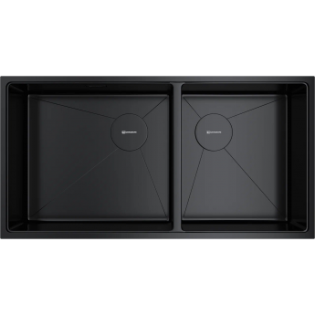 Мойка OMOIKIRI TAKI 85-2-LB-U/IF SIDE нерж.сталь/графит