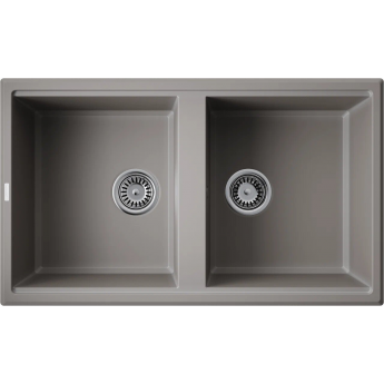 Мойка OMOIKIRI TEDORI 86-2-GR Tetogranit/Leningrad grey
